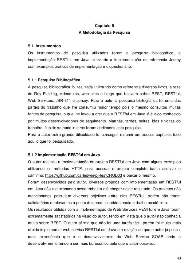 Monografia metodologia exemplo