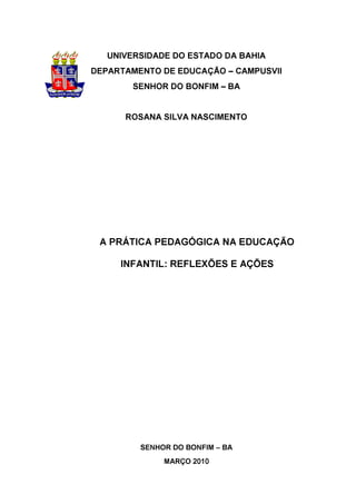 Monografia Rosana Pedagogia 2010