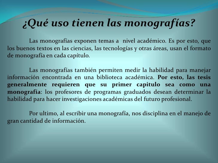 Monografias