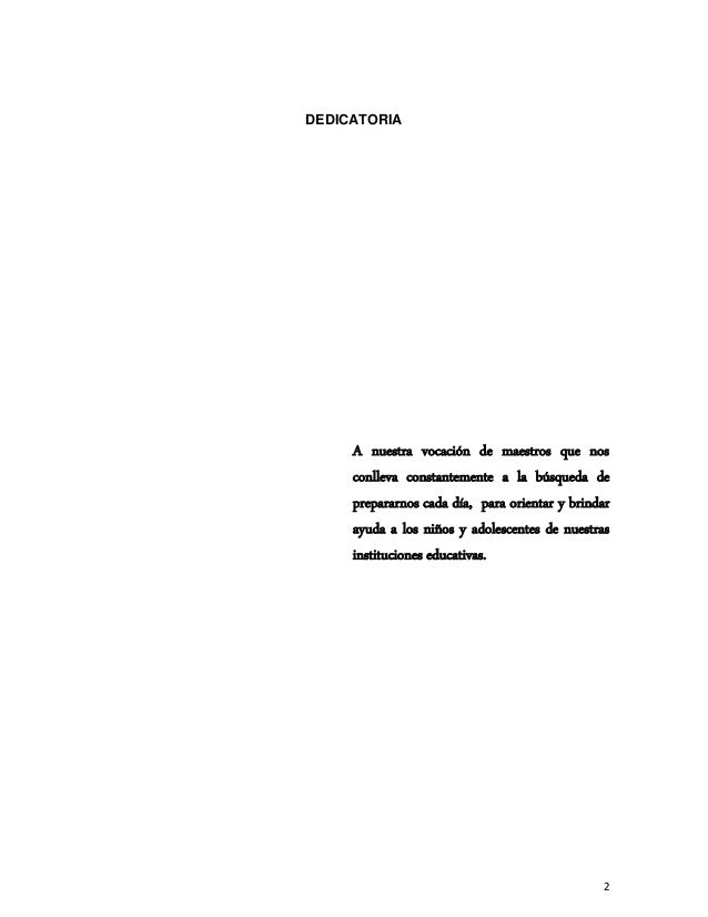 Dedicatoria monografia