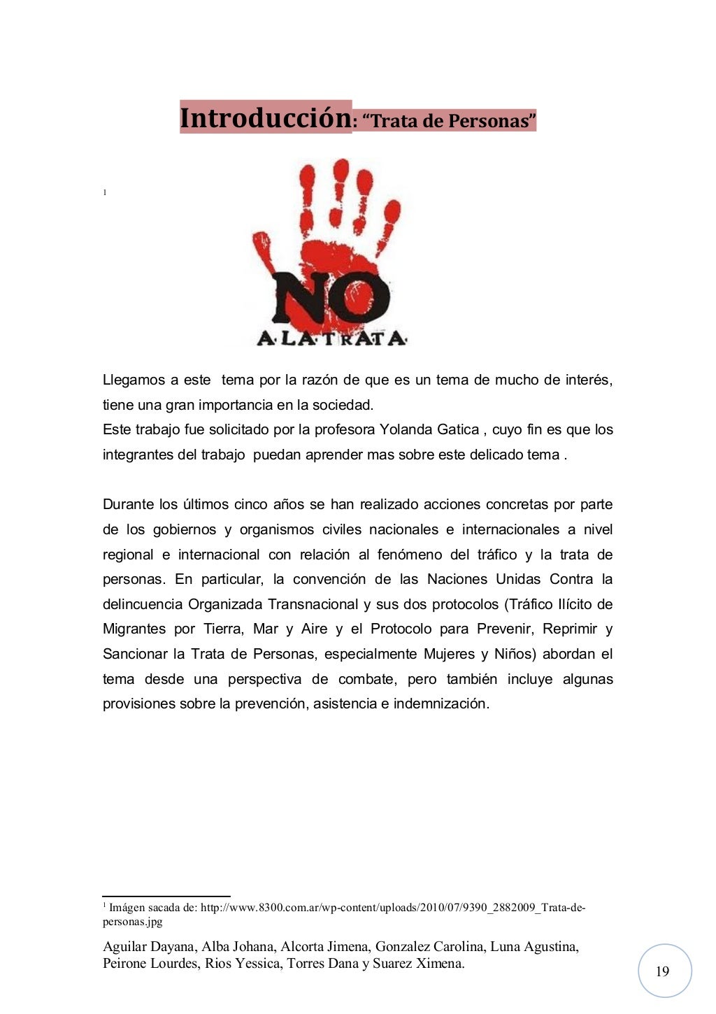 Monografia trata de personas