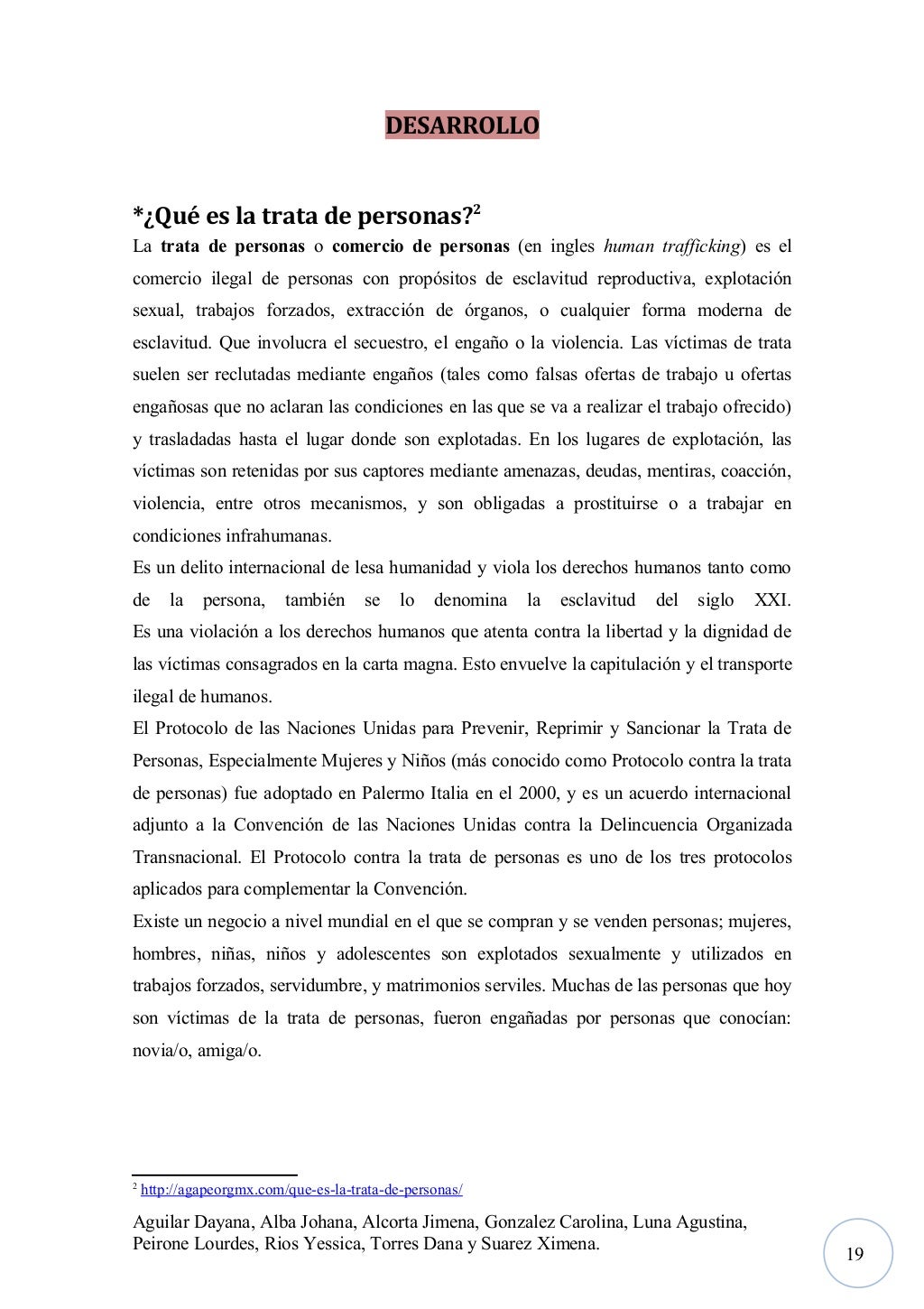 Monografia trata de personas