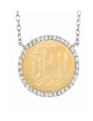 Monogram Necklace by timeless jewelry collection