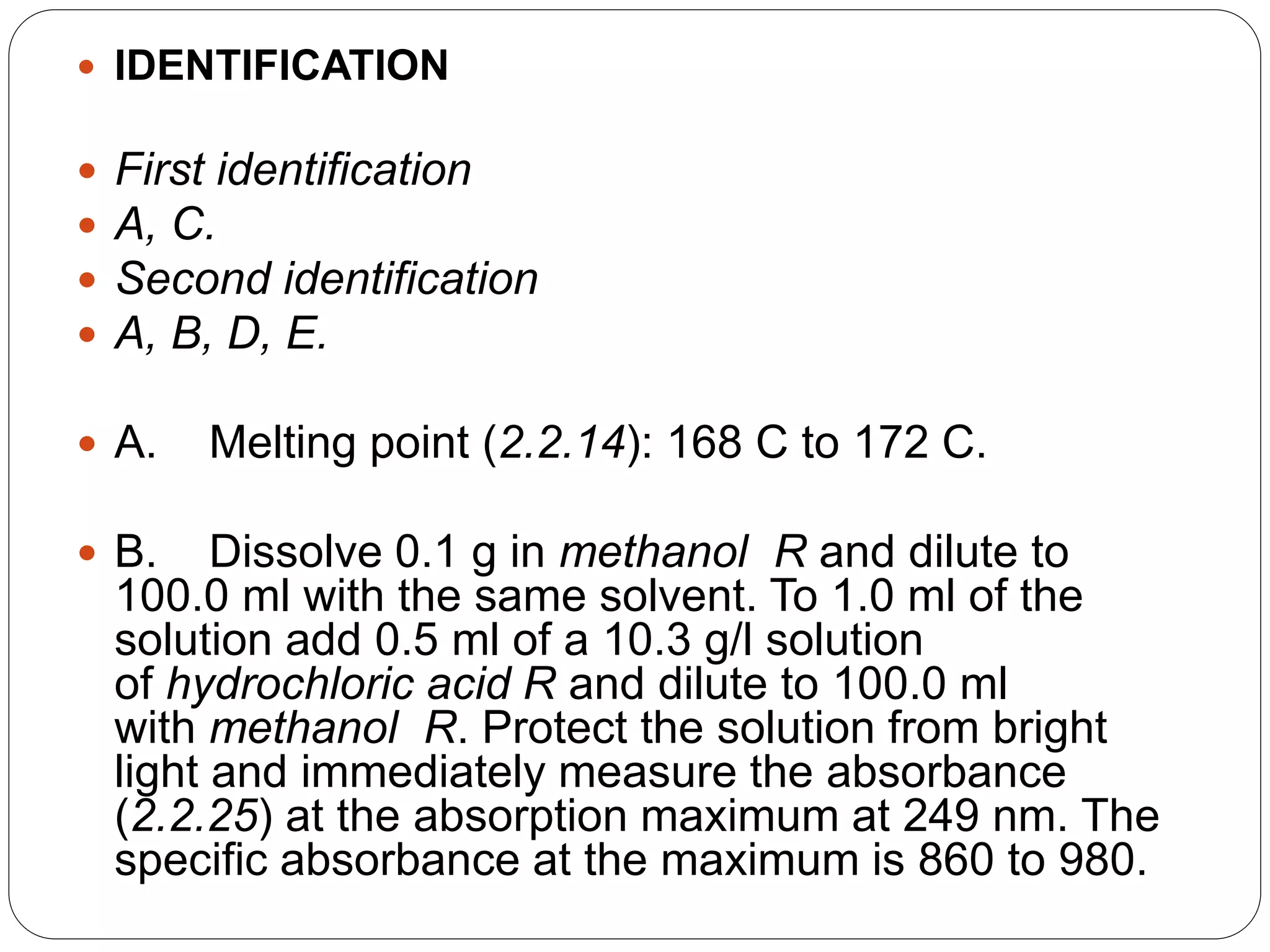 Monograph of any drug as per i.p | PPTX