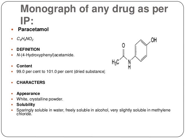 paracetamol in 12 hours 8 as i.p Monograph of any drug per paracetamol in 12 hours 8 as i.p Monograph of any drug per
