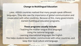 From Monolingual to Multilingual: Language Programs and Policies Across ...