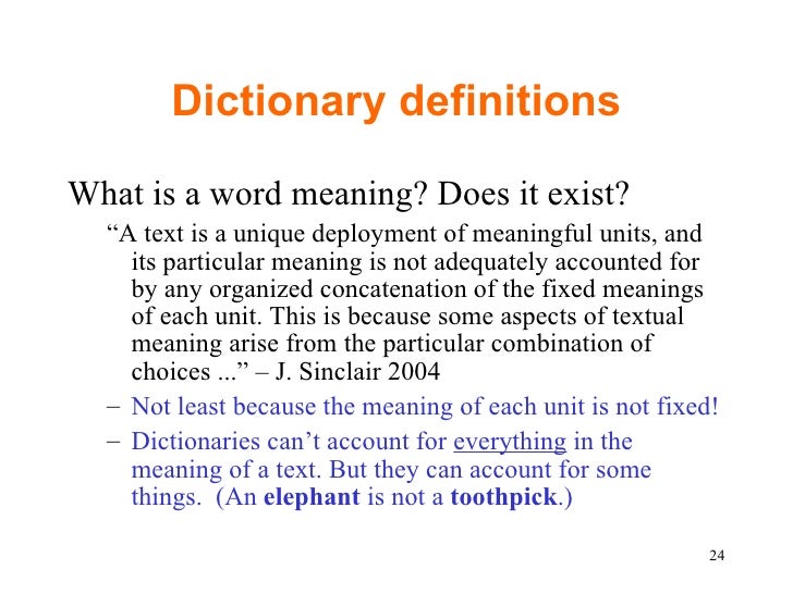 Compiling a Monolingual Dictionary for Native Speakers Compiling a Monolingual Dictionary for Native Speakers