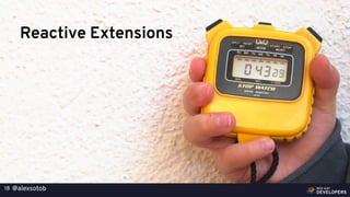 @alexsotob18
Reactive Extensions
 