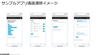 © COPYRIGHT 2019 FIXER Inc.
サンプルアプリ画面遷移イメージ
 