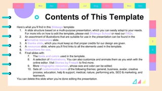 Contents of This Template
Here’s what you’ll find in this Slidesgo template:
1. A slide structure based on a multi-purpose...