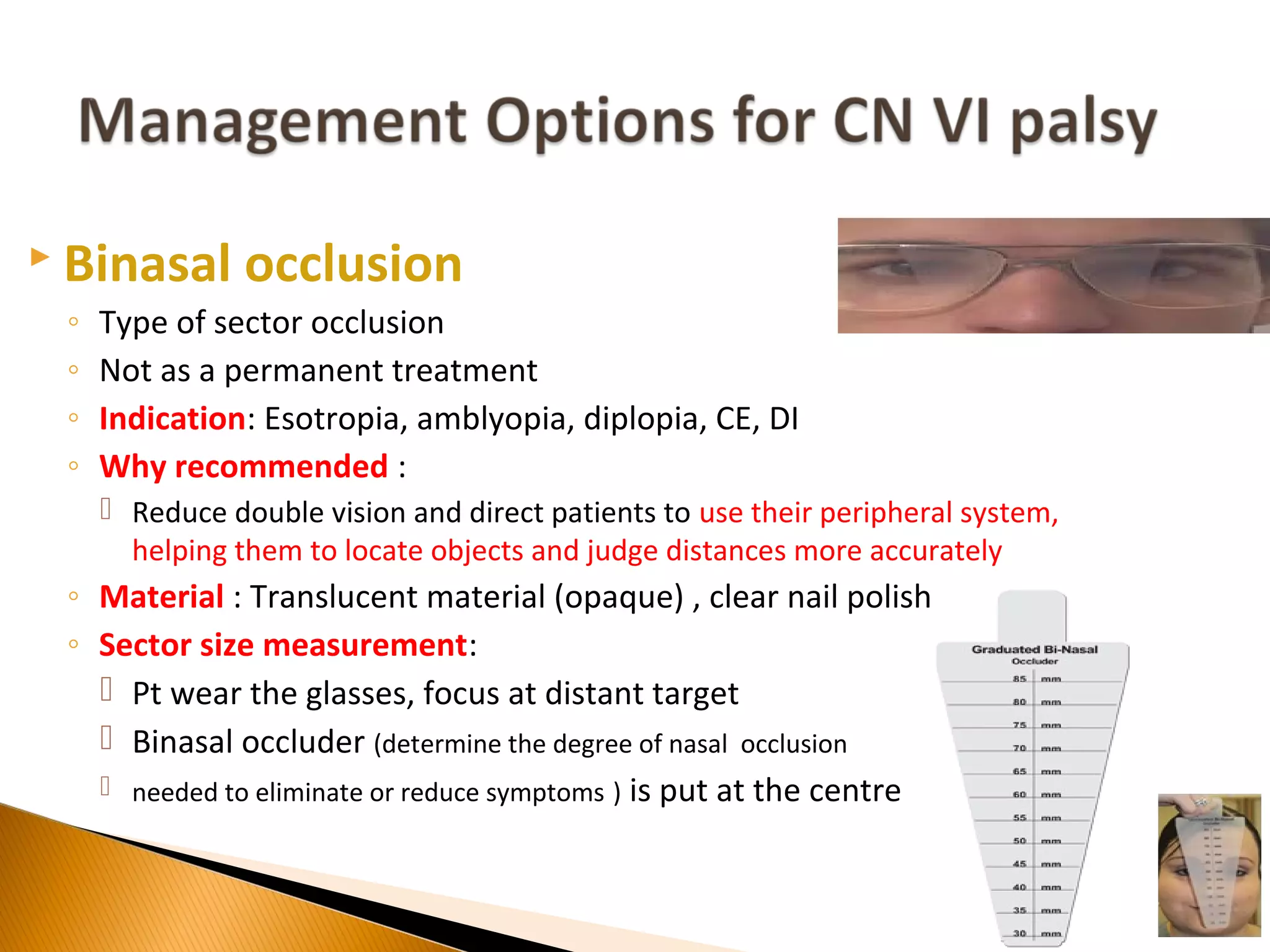 Case study: Sixth Nerve Palsy (Optometric Management) | PPT