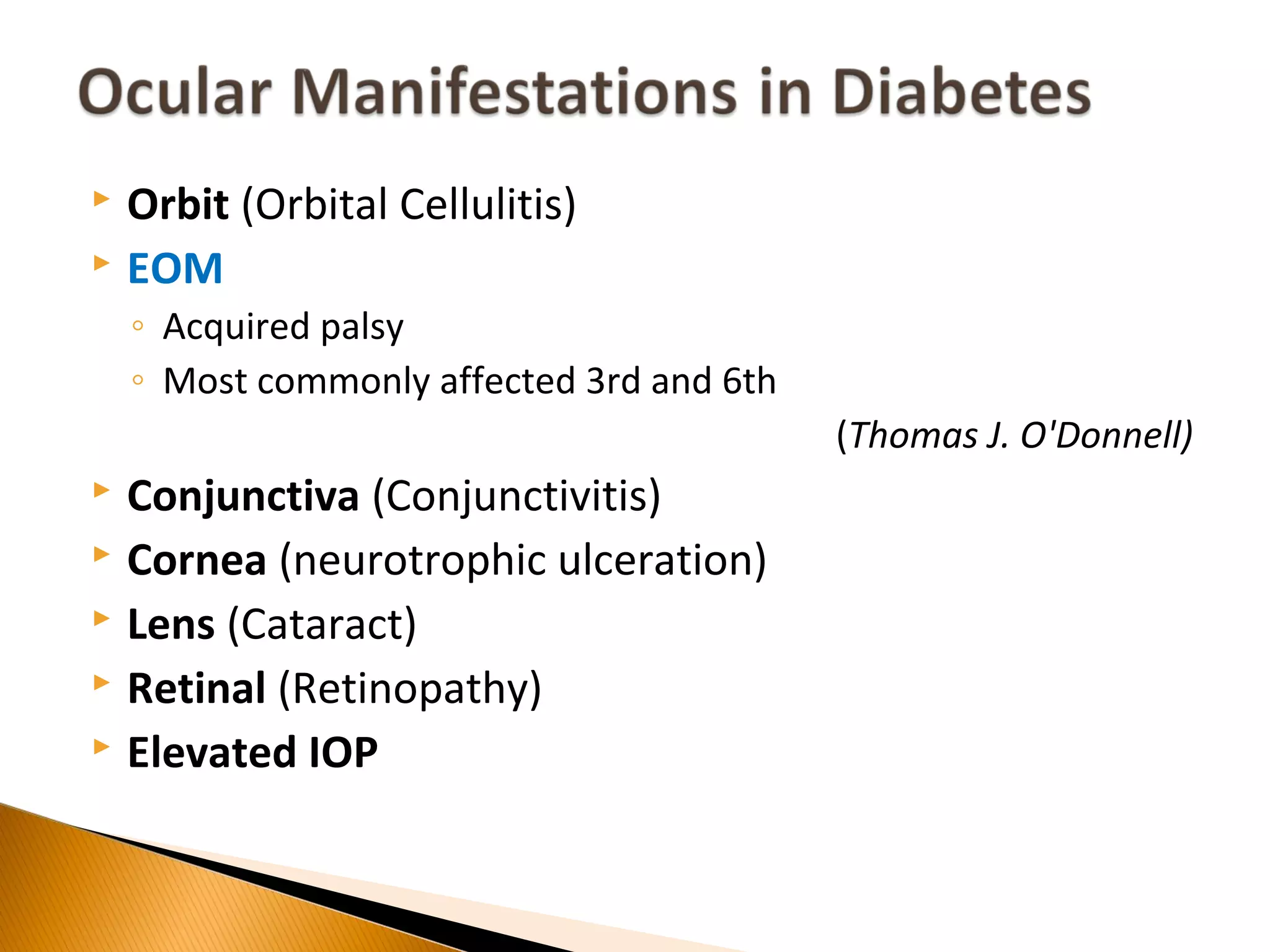 Case study: Sixth Nerve Palsy (Optometric Management) | PPT