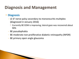Case study: Sixth Nerve Palsy (Optometric Management) | PPT