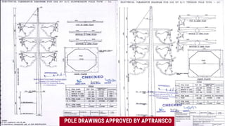 APPROVALS
POLE DRAWINGS APPROVED BY APTRANSCO
 
