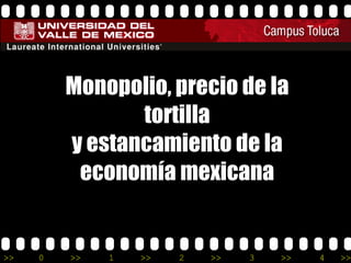 Monopolio, precio de la tortilla y estancamiento de la economía mexicana 