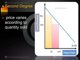  Second    Degree

   price varies
    according to
    quantity sold
 