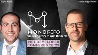 REPO
one repository to rule them all
Tobias Hoppenthaler
Maykil Kucin
 