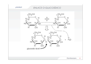 @profesorjano
ENLACE O-GLUCOSÍDICO
10
¿Hidrólisis?
 