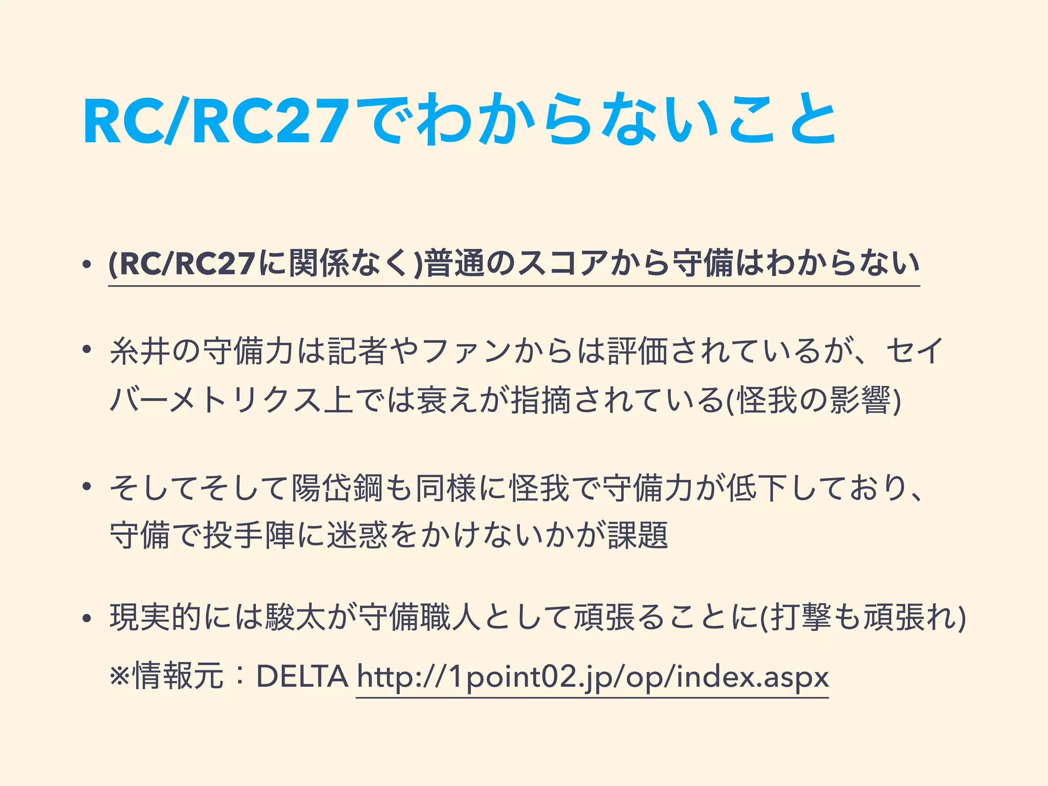 RC/RC27
&bull; (RC/RC27 )
&bull;
( )
&bull;
&bull; ( ) 
※ DELTA http://1point02.jp/op/index.aspx
 