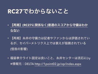RC27
• (RC27 )
•
 
( )
• (ry 
※ DELTA http://1point02.jp/op/index.aspx
 
