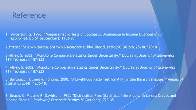Monotone Likelihood Ratio Test Monotone Likelihood Ratio Test
