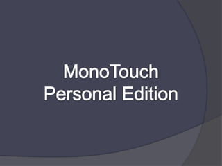 MonoTouchPersonal Edition