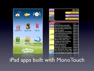 iPad apps built with MonoTouch
 