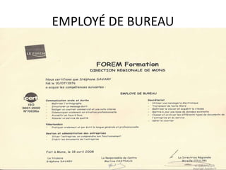 EMPLOYÉ DE BUREAU
 