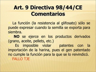 El caso Monsanto en Argentina