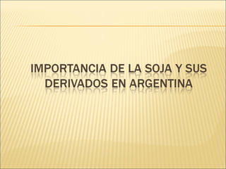 El caso Monsanto en Argentina