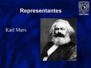 HISTORIA
Representantes
Karl Marx
 