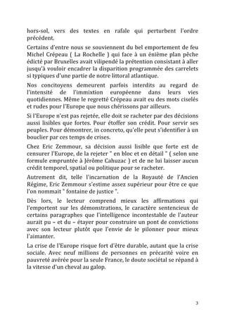 Zemmour Respectez Notre Europe