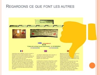 REGARDONS CE QUE FONT LES AUTRES
 