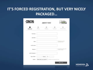 IT’S FORCED REGISTRATION, BUT VERY NICELY 
PACKAGED… 
 