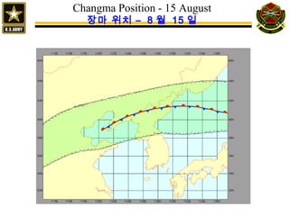 Changma Position - 15 August
장마 위치 – 8 월 15 일
 
