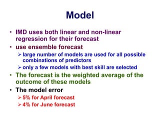 Forecast Monsoon Rainfall Forecast+.ppt