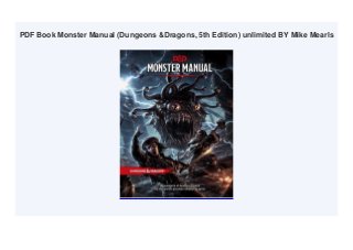 PDF Book Monster Manual (Dungeons &Dragons, 5th Edition) unlimited BY Mike Mearls
 