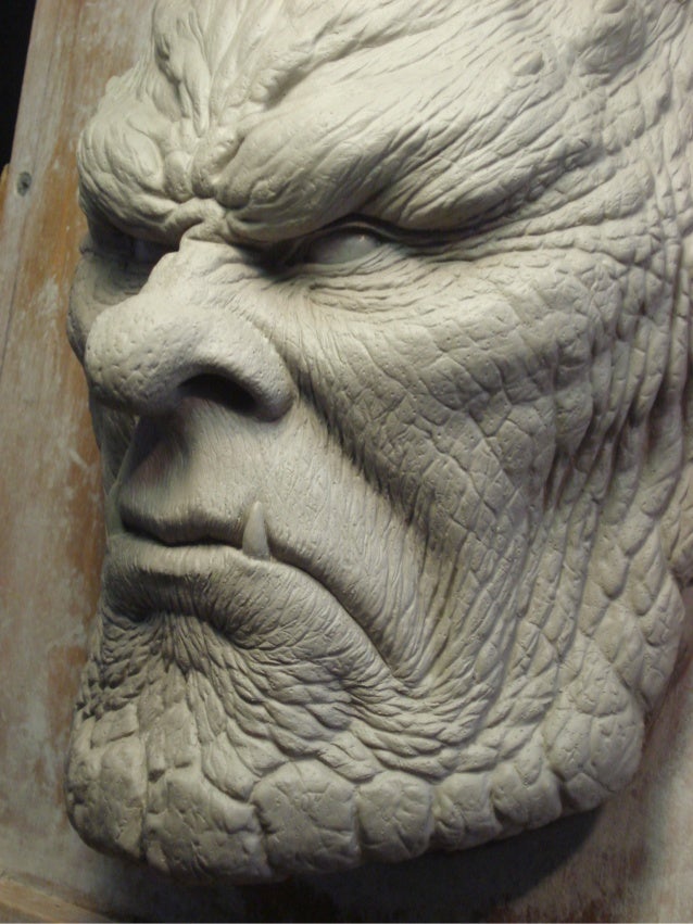 Monster Half Mask Clay Monster Half Mask Clay