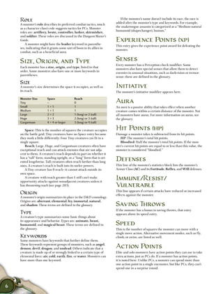 Monstar Rating Guide Monster Manual | PDF