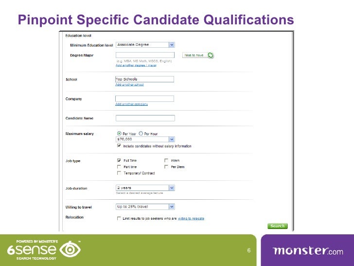 power resume search