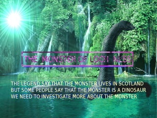 Loch Ness Monster presentation