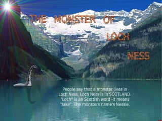 Loch Ness Monster presentation