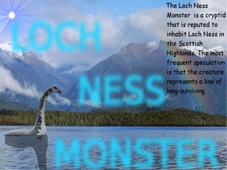 Loch Ness Monster presentation