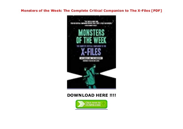 monster of the week revised pdf download
