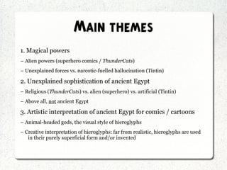 Cigars of the Pharaoh: the monstrous and ancient Egypt in comic ...