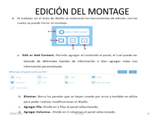 EDICIÓN DEL MONTAGE
28/06/2013 R.O.Q.G 12
 