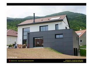 Echenevex – Conseil aux particuliers
CAUE de l’Ain - Assemblée générale 25/06/2010
                                                                                        !
                                                Prost Création et Construction Architecte
 