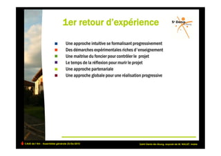 CAUE de l’Ain - Assemblée générale 25/06/2010                                                   !
                                                Saint-Denis-lès-Bourg, exposé de M. NALLET, maire
 