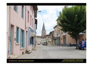 Saint-Trivier-de-Courtes – Conseil couleur
CAUE de l’Ain - Assemblée générale 25/06/2010   selon nuancier atelier Cler pour la commune  !
 