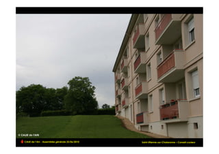 CAUE de l’Ain - Assemblée générale 25/06/2010                                                !
                                                Saint-Etienne-sur-Chalaronne – Conseil couleur
 